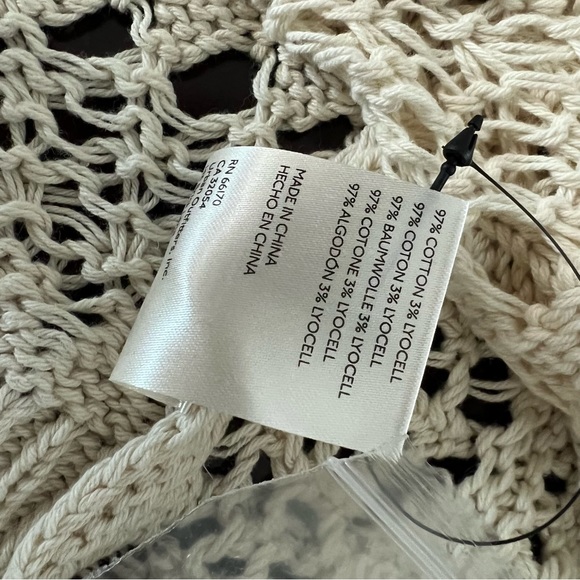 Free people Jilly short sleeve cardigan sweater Ladies size xs Tea cream ecru - Picture 6 of 6